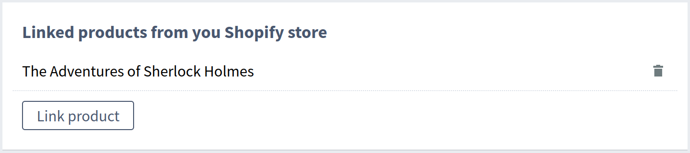 More visibility on Shopify products pairing with documents