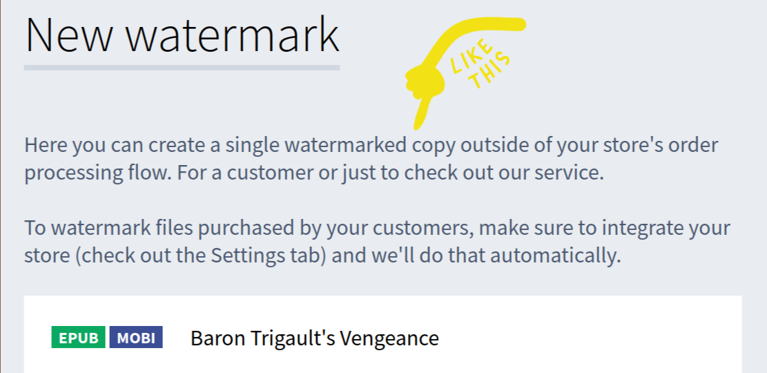 Many screens in LemonInk have embedded hints